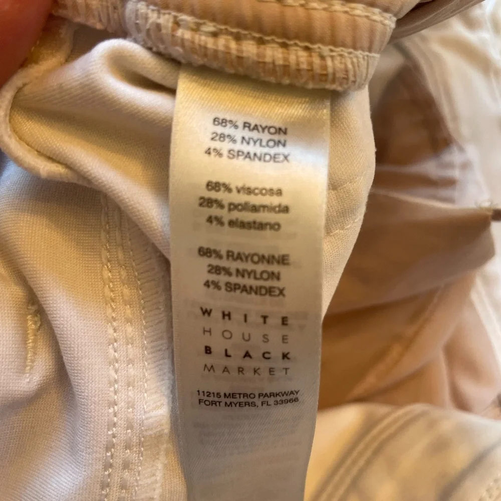 WE THE FREE PEOPLE ! Pull on and stretchy ! White Flared Pants - Size 29 - GUC - Picture 4 of 9